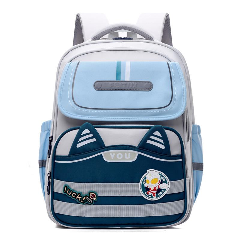 Fashionable Lightweight Backpack For Elementary Students Cute Nylon Cartoon Design