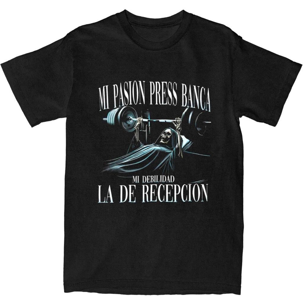 Printed Calacas Chidas Gym T Shirt for Unisex Funky Skull Gym 100% Cotton T-shirts Short Sleeve