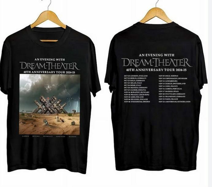Dream Theater - 40th Anniversary Tour 2024 2025 2 Side Shirt A136 Unisex T-Shirt S