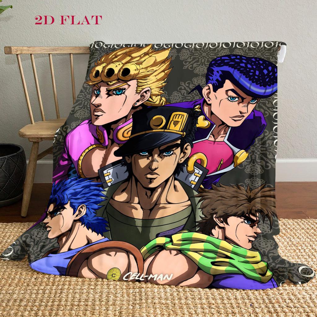 JoJo's Bizarre Adventure: Stardust Crusaders blanket Suitable for all seasons Soft and comfortable bedroom Digital printing Air conditioning blanket
