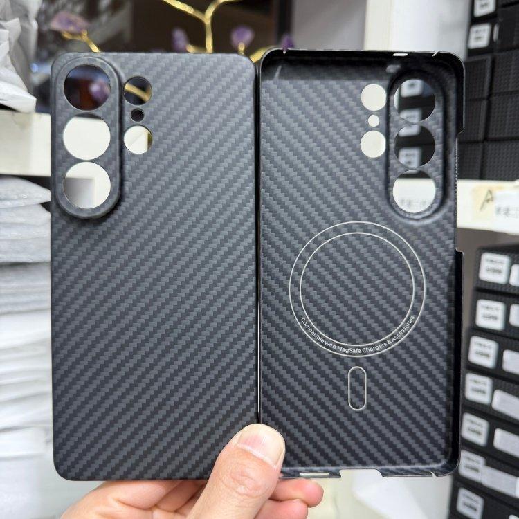 Real Carbon Case for Samsung Galaxy S26 Ultra S26Ultra for Magsafe Case Magnetic Aramid Fiber Cover for Galaxy S26 Ultra Case