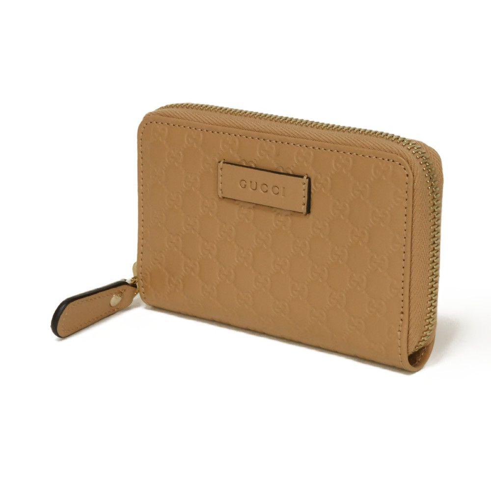 Used Guccissima Coin Purse 9539 544249 BMJ1G 2754 7943 with Embossed Double G Logo and Zip Around Closure, Micro GG
