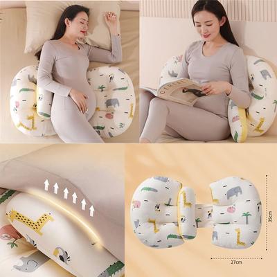 Pregnant Women's Pillow Adjustable U-shaped Waist Support Cartoon Pattern Cushion Maternity Pregnancy Side Sleeping Pillow