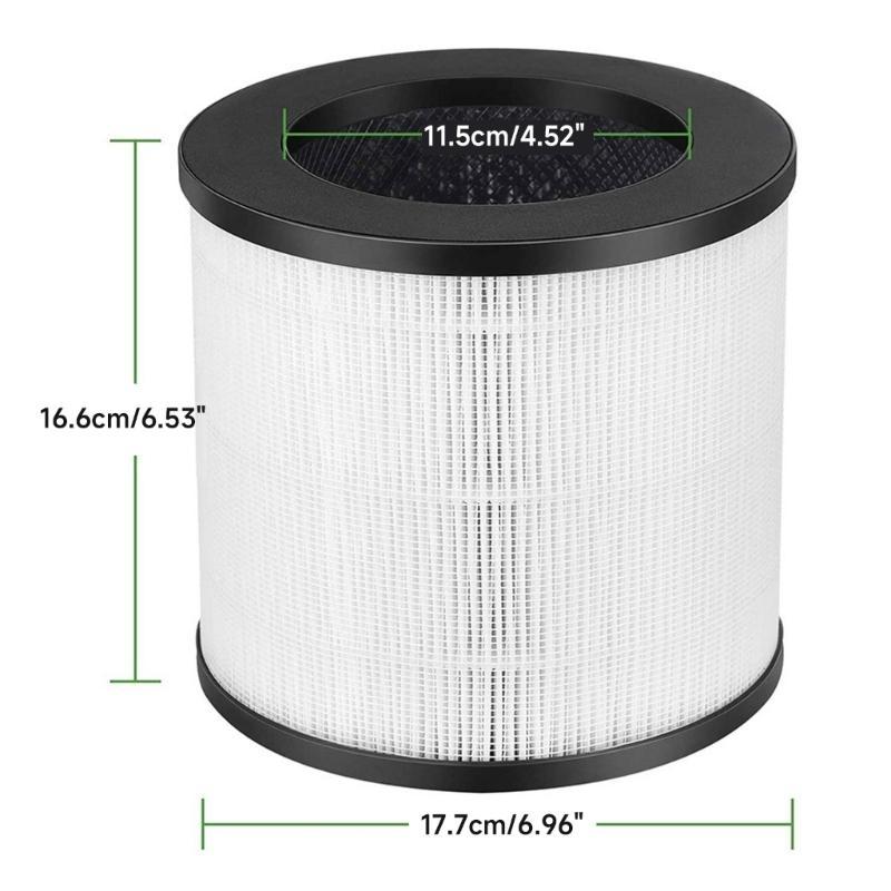 Suitable for Medify MA-14W MA-14B Air Purifier HEPA Filtration Cartridge-Element Activated Carbon Filtration System 2pcs
