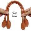 PU Leather Bag Strap with Core Stitching and Oiled Edges - Hand-Sewable Leather Handles and Accessories