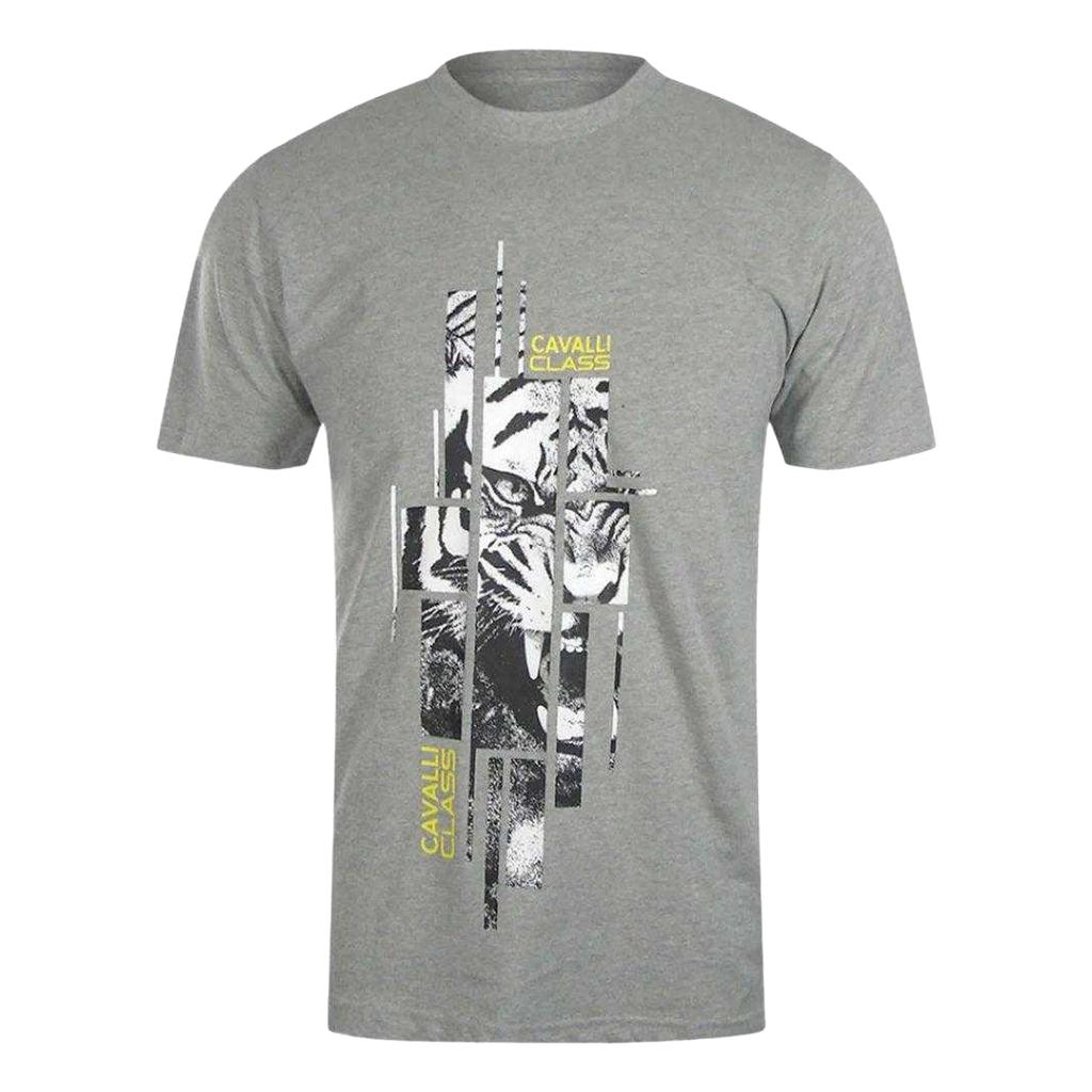 Cavalli Class Mens Abstract Logo T-Shirt
