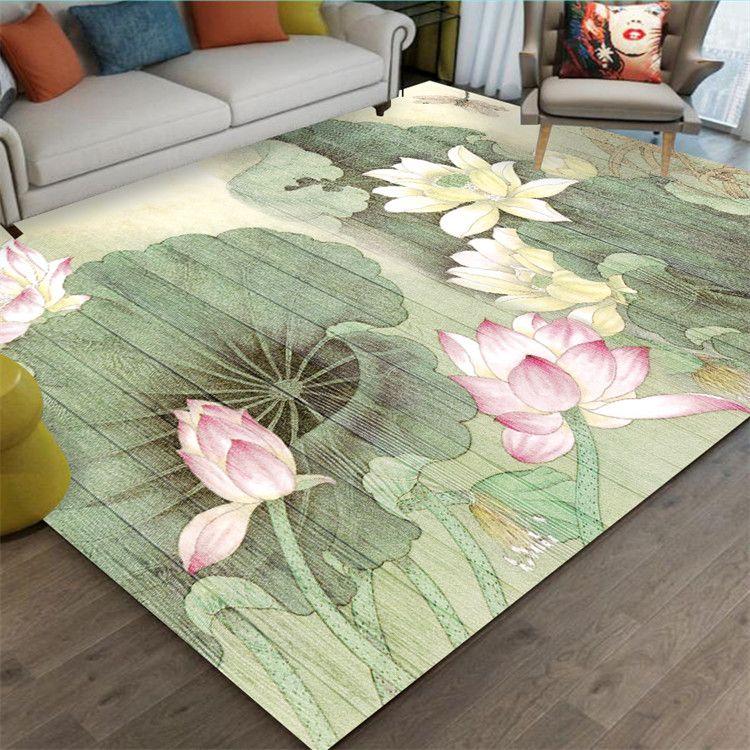 

Новий килим у китайському стилі Вітальня Диван Журнальний столик Спальня Килим великої площі Побутовий стійкий килимок 80*120cm