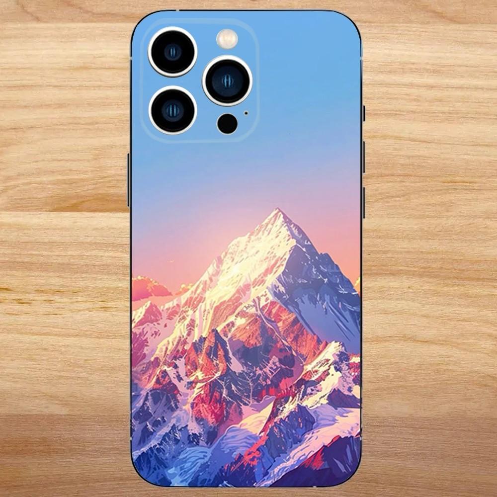 Góra Everest światowa pierwsza Etui na Telefon Dla iPhone 16,15,14,13,12,11,Mini,Pro,SE,MAX Białe Matowe Odporne na Wstrząsy Pokrowiec