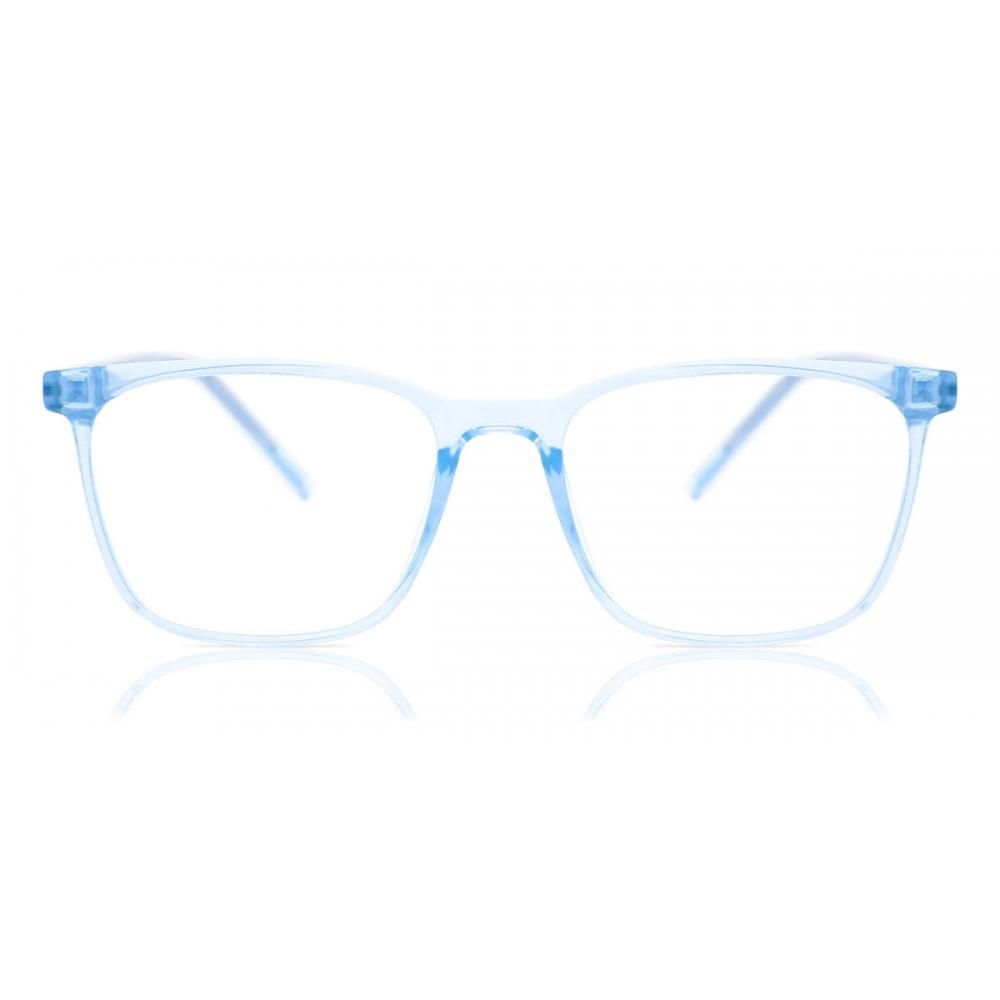 

Full Rim Square Transparent Blue Smartbuy Collection Leonidas Cp124a Fashion Unisex Eyeglasses Transparent Blue/51