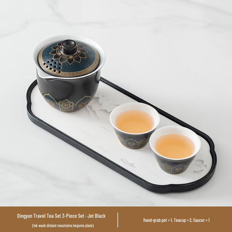 ZISIZ Hand-Grip Ceramic Gaiwan Teacup