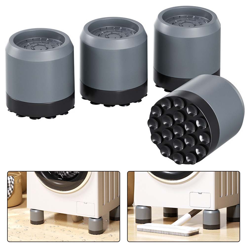 Antivibrationsfötter Tvättmaskinsfötter Vibrationsdämpande kuddar Torktumlare Kylskåp Stötdämpare Ställ Tillbehör