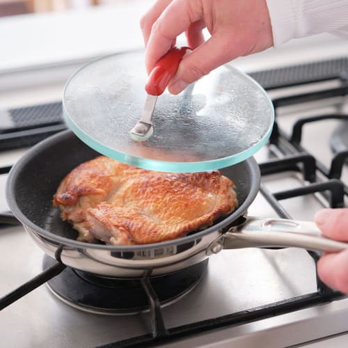 Meyer Frying Pan Press, Red, 18cm