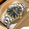 Men's Luminous Double Calendar Quartz Watch with Steel Strap – Hot-Selling