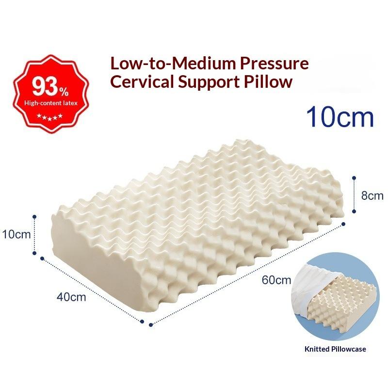 Natural Latex Pillow Orthopedic Cervical Support for Adults Sleeping Aid Pillow Core Healthy Birthday Gift & Home Essential