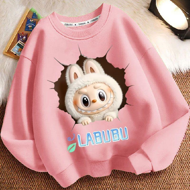 Children's Fashion Sweatshirts for Spring and Autumn, Long-sleeved Loose Sweatshirts for Boys and Girls