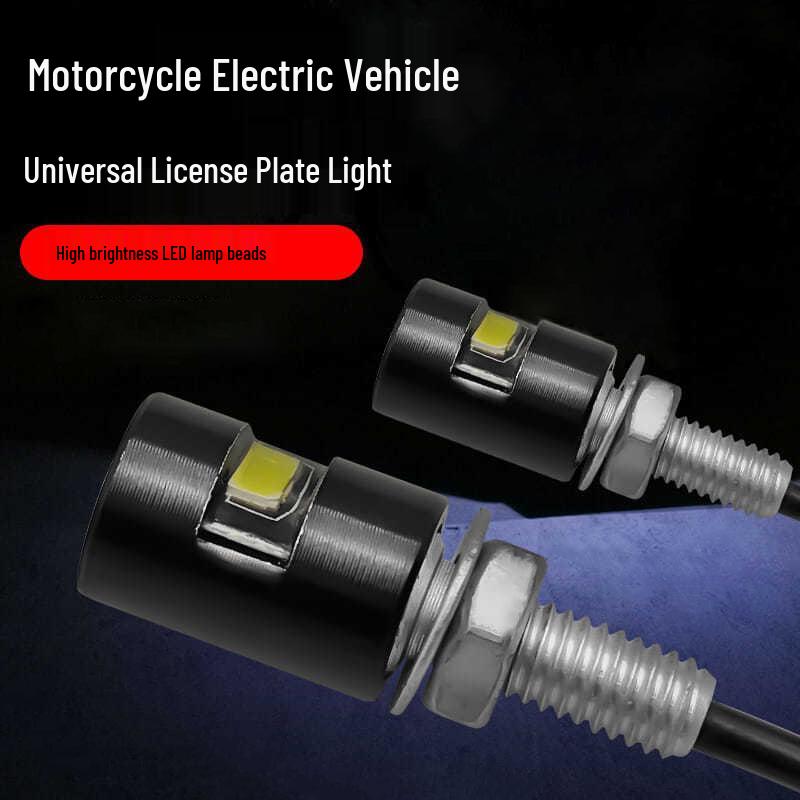 12V LED Motorcycle Turn Signal & License Plate Light Set