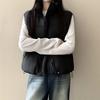 2025 Trendy Korean Sleeveless Cotton Waistcoat for Plus-Size Women - Autumn/Winter Style