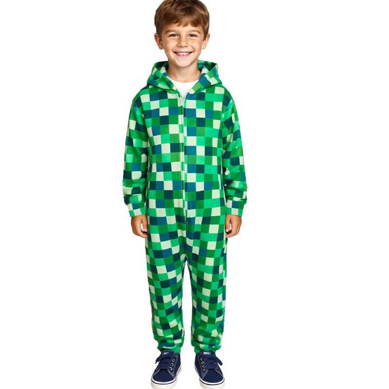 Costume da Cosplay di Minecraft per Halloween in Tessuto di Poliestere per Adolescenti