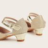 2025 Winter Rhinestone Princess High Heels for Girls - Pointed Toe, Hollow Design