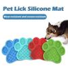 Funny Paw Shape Silicone Dog Licking Pad Washable Bathing Grooming  Strong Suction Cup Slow Feeder Dog Bowl Pet Food Storage