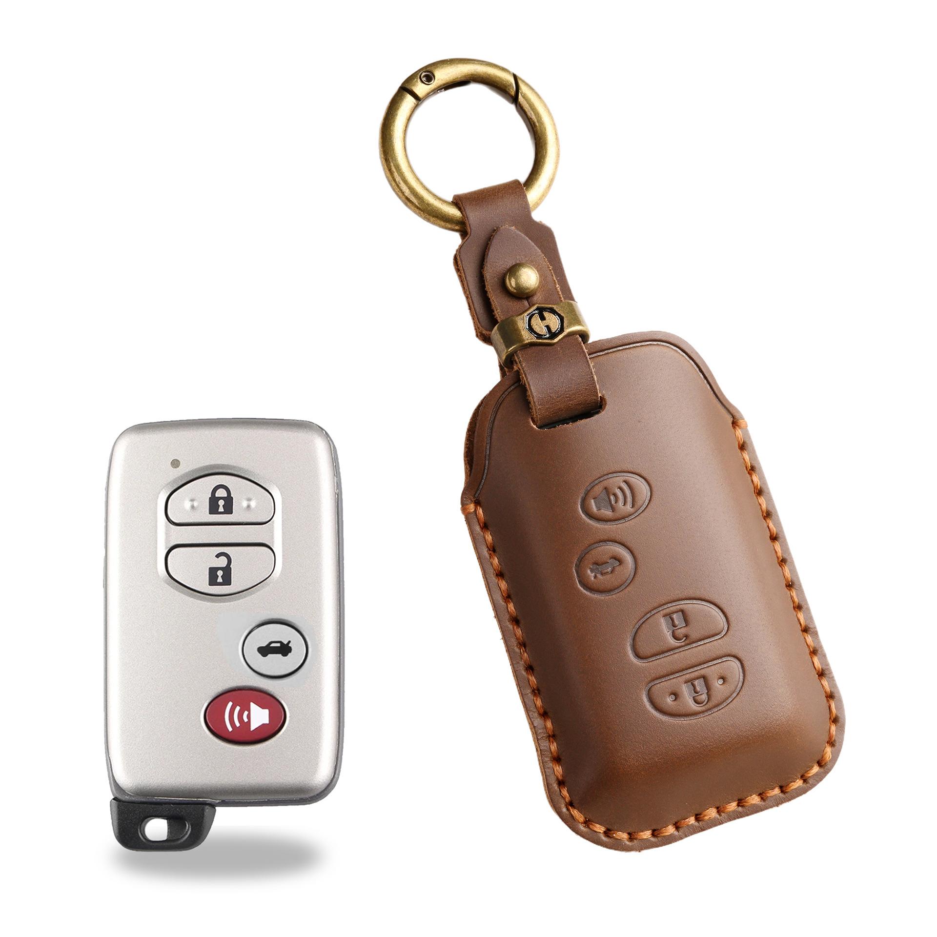 

Retro key cover is suitable for Toyota s old Cool Luze Prado Camry leather car key protective cover