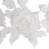 Garment Decoration Rose Flower Applique Lace Fabric Handmade Cloth Patch DIY Crafts Cloth Applique Dressmaking