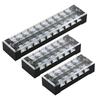 1Pcs Dual Row Barrier Screw Terminal Block Wire Connector 15A 600V For Tb Series 3 4 5 6 8 10 12 15 Positions Ways