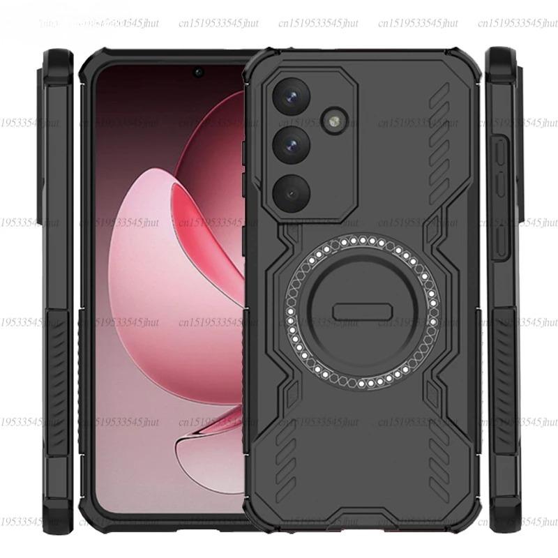Armor Case For Samsung Galaxy S25 FE Magnetic Adsorption Wireless Charge Back Cover Samsung S25 FE Case For Samsung S25 FE Case