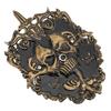 Skull Doorbell Metal Retro Color Decorative Scary Skeleton Door Bell Door Decoration for Festival Ho
