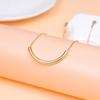 Titanium steel stainless steel simple small elbow necklace clavicle chain hot-selling male Internet celebrity jewelry