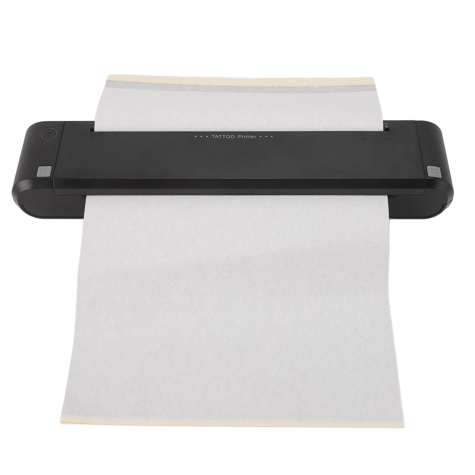 

Мини-принтер для татуировок, комплект 1200 мАч, перезаряжаемый термальный портативный беспроводной принтер для татуировок с 20 шт.