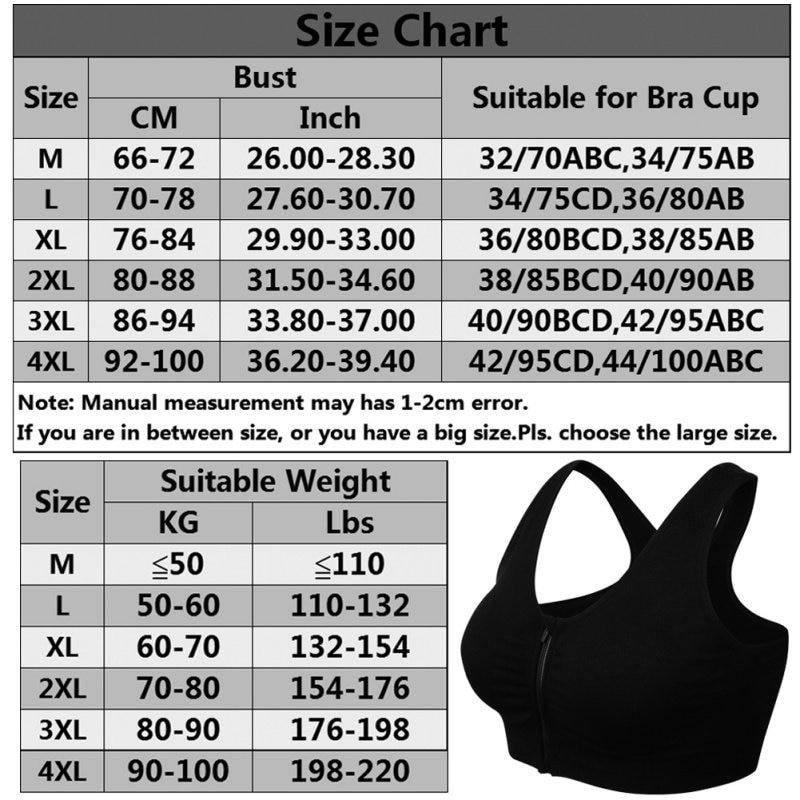 Women's Front Zipper Sports Breathable Wirefree Padded Push Up Sports Top Fitness Gym Yoga Workout Bra Sports Bra Tops