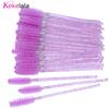 50Pcs/Bottle Eyelash Extension Brushes With Container Eyebrow  Eye Lash Mascara Wands Spoolies In Case Wholesale