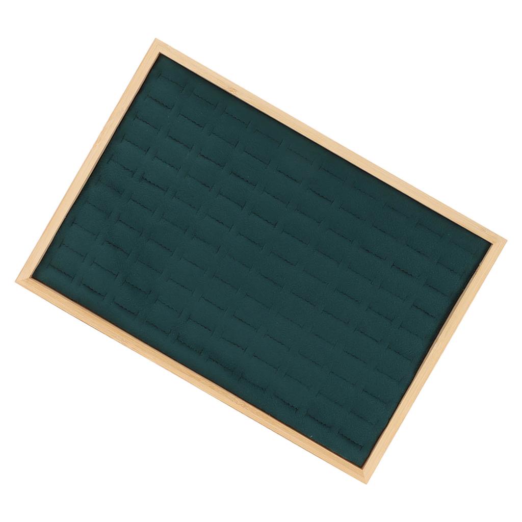 Schmuckschubladen-Organizer Mehrzweck 100 Fächer Ring-Schubladen-Aufbewahrungseinsatz für Juweliergeschäft Messe Grün