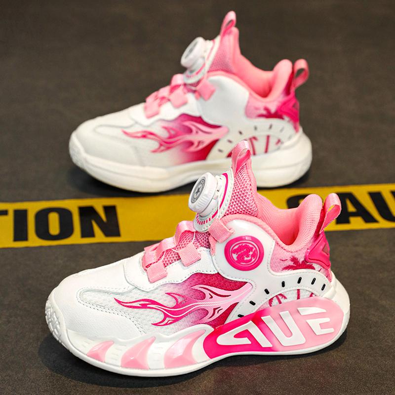 Classmates Children's Running Girls 2025 Spring and Autumn New Basketball Shoes Medium and Older Children's Mesh Breathable Sneakers Girls