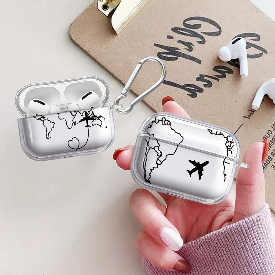 My Travel Diary Case For Airpods 4 Pro Pro3 3 2 Pro2 1 Clear Earphone Cases Cover