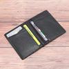 Soft Small Business Wallet for Driver License with 8 Card Slots Super Slim Genuine Leather Men Wallet Credit Card Holders