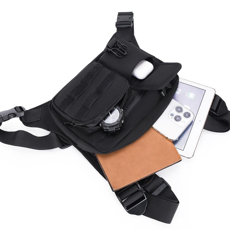 Tactical Men Vest Bag Waist Packs Waterproof Men Chest Bag Backpack Fashion Trends Men Sling Shoulder Bag Bolsos