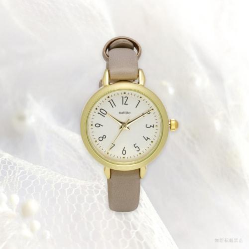 Fieldwork Women's Analog Watch with Leather Strap, Gray, Easy To Read, YM092-4