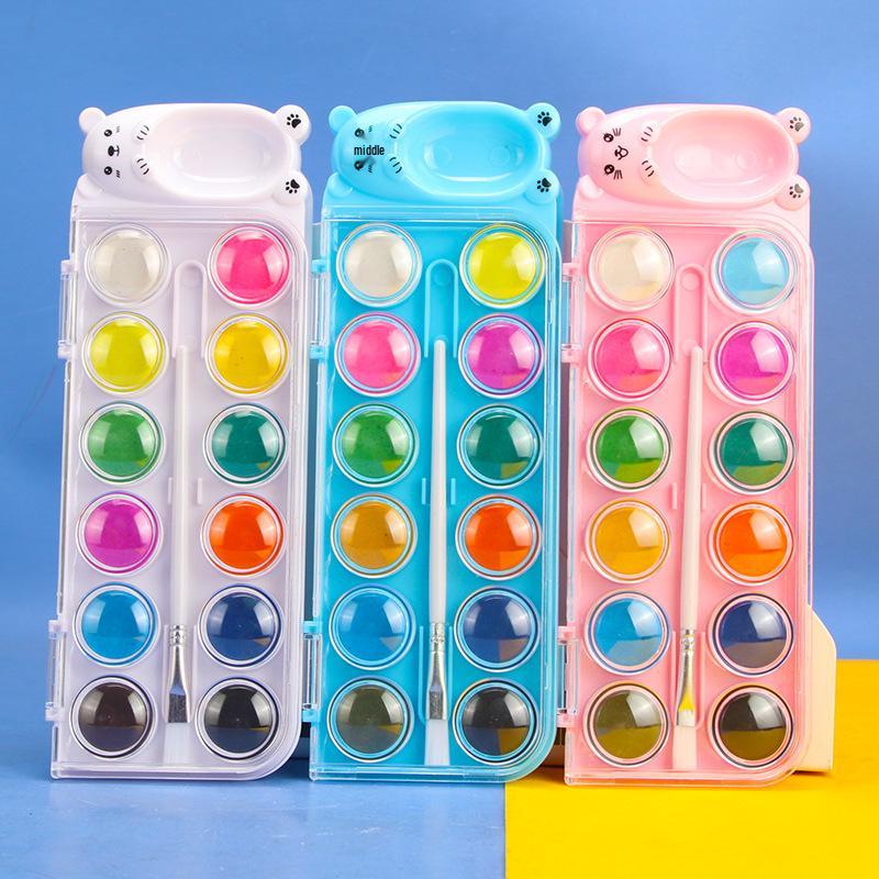 Little Carney 36-Color Gouache Watercolor Set for Students and Beginners