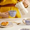 SIREN DUKA Steingut-Tasse mit Kreisen , &
