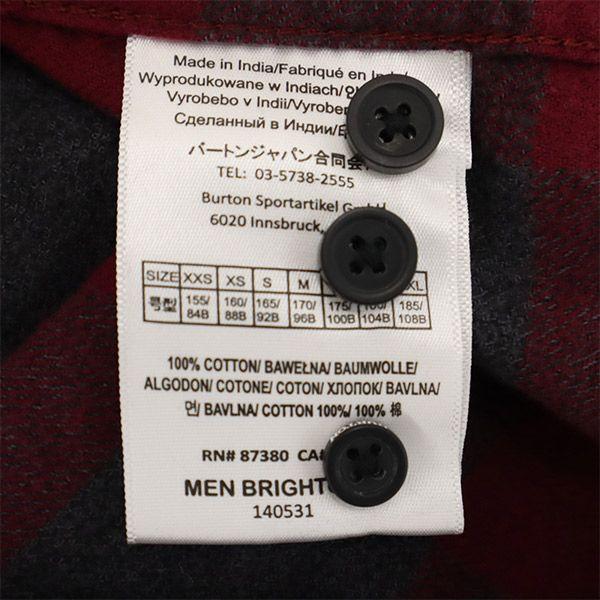 Burton Check Long Sleeve Shirt S Purple Men's Used