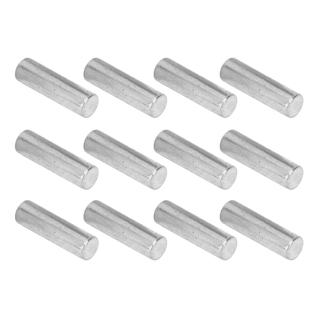 12PCS Pickup Magnet Slug Rod Replacement Electric Guitar Pickup Metal Magnetic Columns Silver