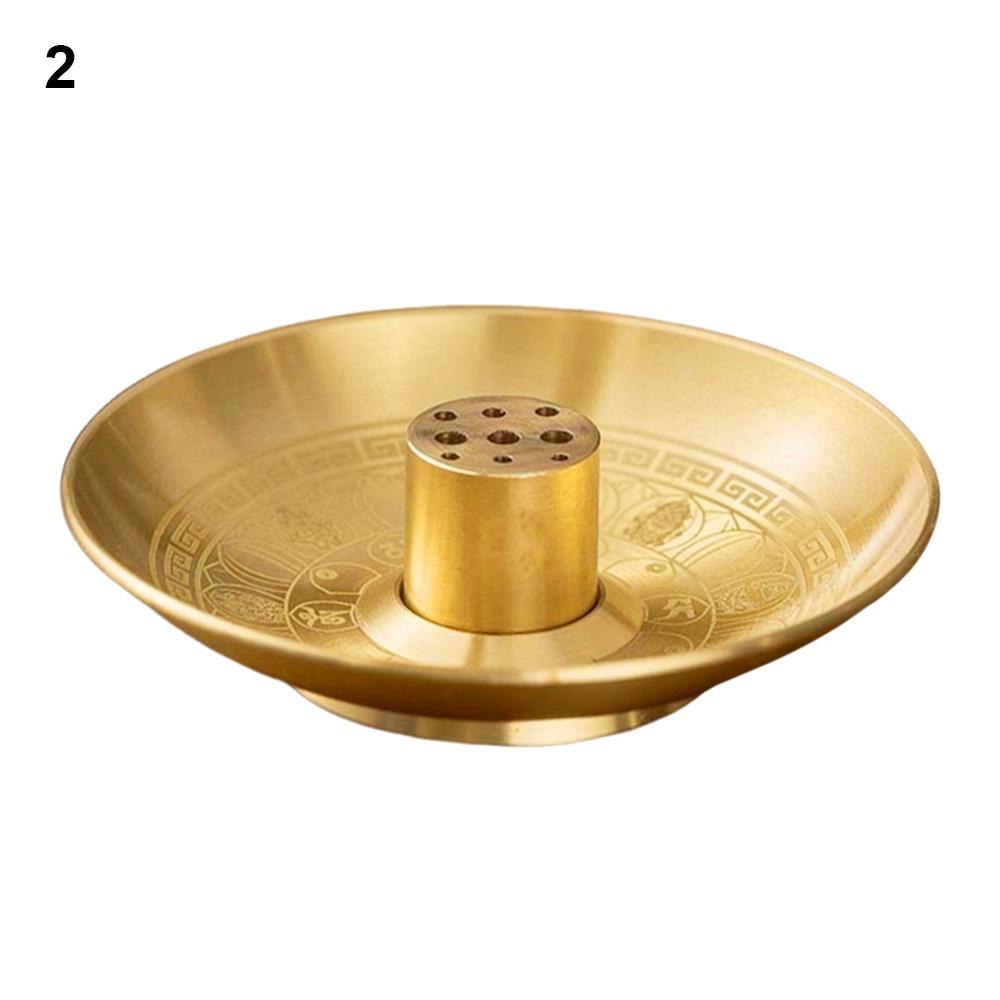 Burner Stand Round Incense Burner Incense Tray Incense Stick Plate 9 Hole Incense Holder