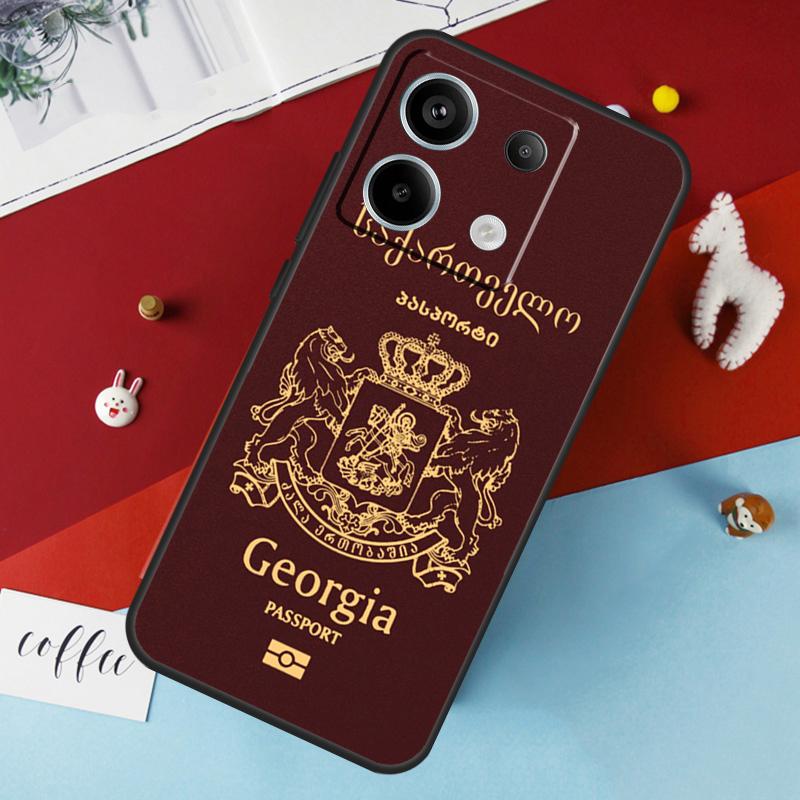 Georgia Grunge Flag Case For Xiaomi Redmi Note 13 Pro 14 12 11 10 15 Pro Plus Redmi 10C 12C 13C 14C 15C 15 Cover