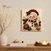DIY Faux Pearl Art Crafts Christmas Kit, Santa Snowy Cottage Painting Kits for Adults 3D Bead Craft Set Adults, Home Winter Holiday Wall Decor Indoor