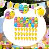 24Pcs Easter Egg Filled Chicks Toys Colorful Mini Cute Basket Stuffers Party Favor for Kids
