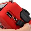 Multifunctional Solar Hand Crank Radio FM AM WB NOAA Weather Radio 2000mAh USB Charging Emergency LED Flashlight Power Ban