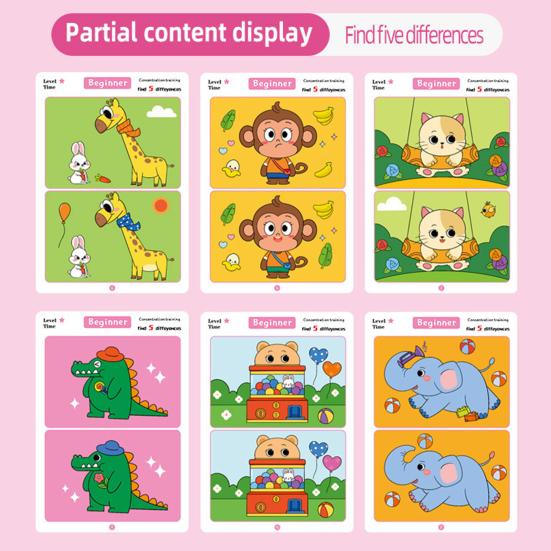 Karta do Wczesnej Edukacji Żywe Kolory Żywe Wzory Wielokrotnego Użytku Poprawa Koncentracji Karta do Gry Interaktywnej dla Dzieci