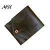 Independent Cash Slot Slim Faux Leather Wallet, Retro Snap Button Bifold Business Trip Wallet Portable Card Holder for Men Women